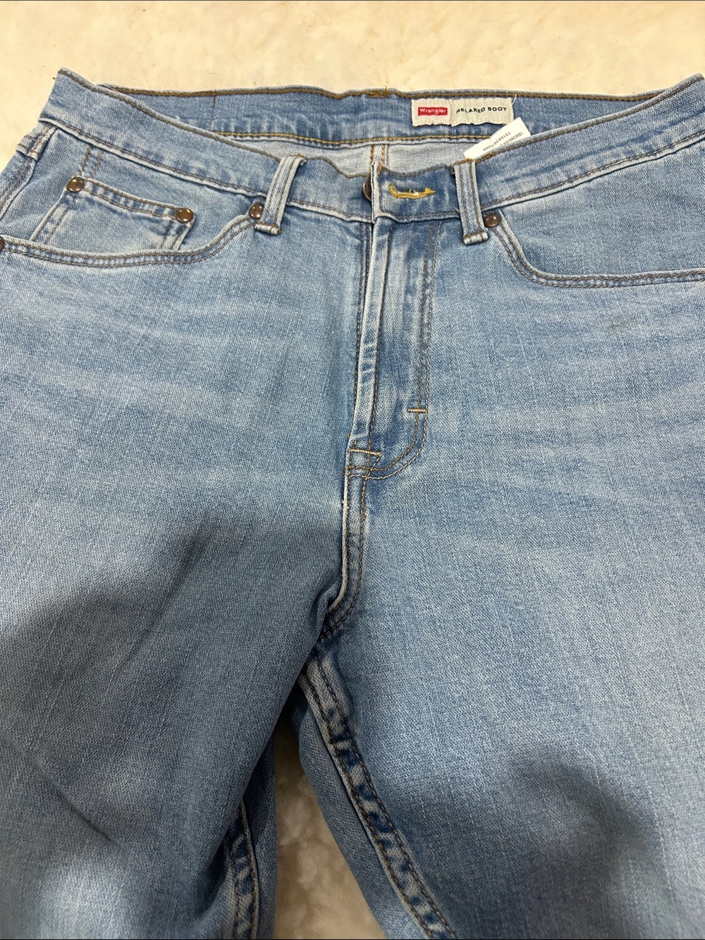 Wrangler Light Blue Relaxed Fit Men’s Jeans 29X30